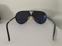 Porsche Titanium P8478 60mm Black/Grey Blue + 2 Lenses -1 Silver and 1 Brown