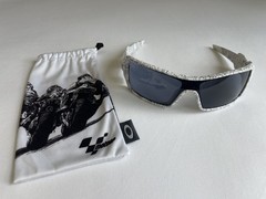 Oakley Oil Rig White Ghost Text – Black Iridium – VERY NICE