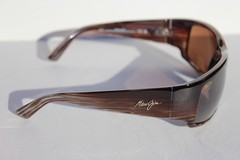 MAUI JIM World Cup POLARIZED Sunglasses H266-01 Choco Stripe Fade/Bronze HCL NEW