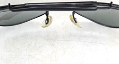Vintage Small Black Aviator w Top Bar Sunglasses 1980s, 135mm temple, NOS, China