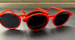 COCA COLA BRANDED RED PLASTIC SUNGLASSES TWO PAIR NEW