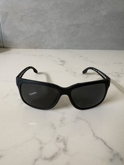 PRADA SPS 03T 1BO-5S0 140 3N Square Black Frame Sunglasses Pre-Owned