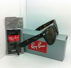 Ray-Ban Sunglasses FOLDING WAYFARER RB 4105 710 50-22 Tortoise with Brown Lenses