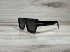 Tom Ford TF 1154 ILIAS Shiny Black Sunglasses With Gray Lens – Ships Now!