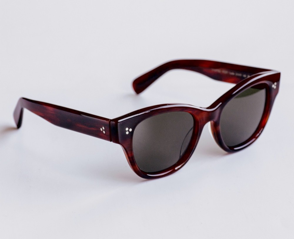 Oliver Peoples OV5490SU Eadie Red Tortoise Rectangle Polarized Green Lens 51mm