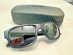 Oakley Jupiter Factory Lite Dark Blue Black Iridium OO4066-03 Carbon Fiber