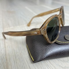 Used Very Good – Moscot Lemtosh 46 Blonde With Green Lens