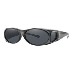 Polarized Sunglasses Medium Fit Over Glasses Rectangular OTG Frame Anti-Glare