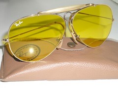 1980’s 62MM VINTAGE B&L RAY-BAN GEP KALICHROME BULLET HOLE SHOOTING SUNGLASSES