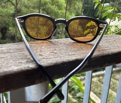 Men’s Orange Sunglasses Johnny Depp Amber Sunglasses Women Black Acetate Glasses