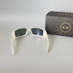 Oakley Gascan OO9014 Polarized Sunglasses Matte Clear Frame Blue Lens