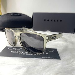 NEW Oakley Holbrook Sunglasses Clear Smoke Frame Grey Polarized Lens HOT
