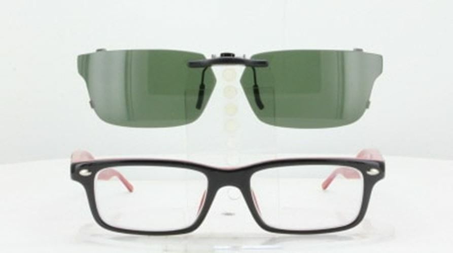 Custom Made for Ray-Ban 1535-48X16-T Polarized Clip-On Sunglasses (Eyeglasses No