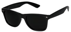ShadyVEU Super Dark Black Sunglasses UV Protection Medium, Glossy Frame