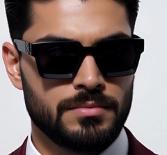 MEN SUNGLASSES HIP HOP SQUARE DESIGNER SHADES RETRO THICK FRAME CLASSIC FASHION
