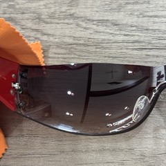 ⁠PRADA SPR72G Star Shield Sunglasses Red Y2K Vintage Archive HYDE Worn w/ Card⁠