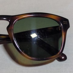 WMP Dash W 5102 Tortoise Shell Square Sunglasses Green Tinted Lenses 51-21-145