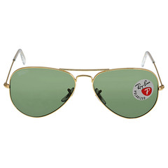 Ray-Ban RB3025 001/58 Polished Gold Aviator G-15 Green Polarized 58-14