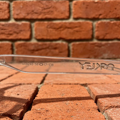 Oakley Frogskins OO9245 Sunglasses Clear/Red Frame Ruby Lenses