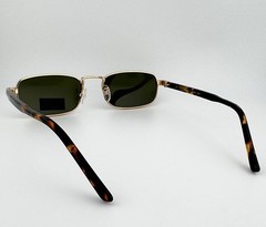 HAVVS HV68127 C Polarized Sunglasses Men Gold Tortoise Frame Dark Green Lens