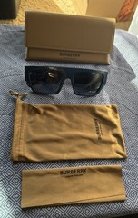 Burberry Micah BE4397U XL 58 | 17 Blue Sunglasses Unisex-New