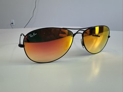 Ray Ban RB 3362 002/4W Sunglasses 59mm Black Frame/ Ruby Lens #868