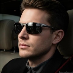 Aluminum HD Polarized Photochromic Sunglasses Men Driving Sport Outdoor Glasses