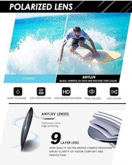 Polarized Sunglasses for Men Women Driving Sports Retro Square UV400 Sun Glasses