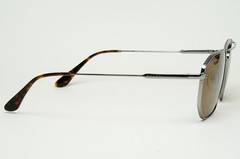 Prada Sunglasses Glass Lens Gunmetal Brown SPR 64X PR64XS 5AV-01D