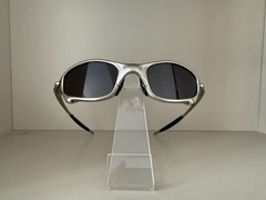 Vintage Oakley Juliet 1.0 X-Metal Polarized Sunglasses Black Lens Silver Frames