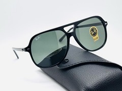 Ray-Ban RB2198 Bill 60mm Pilot Oversized Sunglasses Black Frame Green G-15 Lens