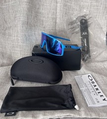Oakley Sutro OO9406 Shield Sunglasses Blue Frame Mirrored Blue Lenses