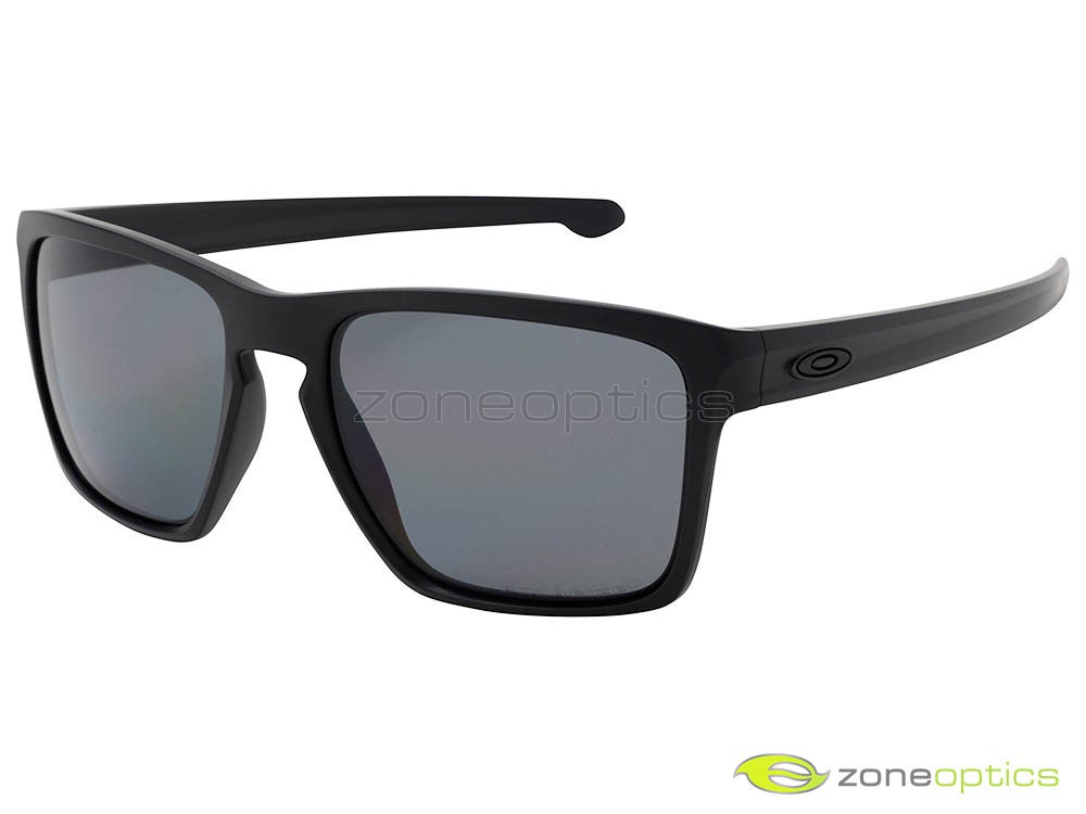 Oakley Sliver XL Polarized Sunglasses OO9341-01 Matte Black/Grey