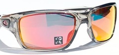 NEW Oakley TURBINE Grey Smoke POLARIZED PRIZM Ruby Iridium Sunglass 9263-57