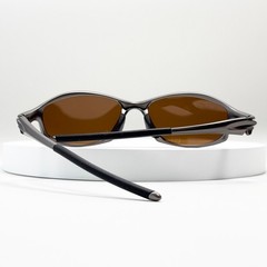 Oakley Hatchet X-Metal Sunglasses Gunmetal Frame Brown Lens Vintage Rare