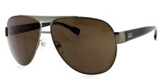 DOLCE & GABBANA DD6080 090/73 63mm Shiny Gunmetal Aviator Sunglasses