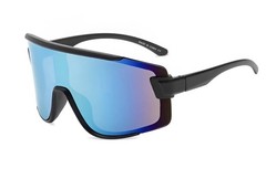 Sport Men Baseball Running Ski Sunglasses Retro Reflective Big Large Single Lens