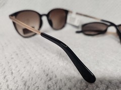 2x HARPER+ROE Rx’able Sunglasses Shiny Black HR1008 52-20-147 Brown Lense HR2)