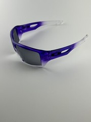 Oakley Eye Patch 2 Purple Clear Fade Frame Black Iridum Lens Oil Rig RARE