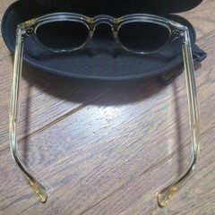 Moscot Lemtosh Flesh 44 24 140 Clear Frame Green Lens Glasses Made Japan Rare