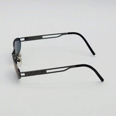 Jean Paul Gaultier JPG58 6108 Black Metal Oval Sunglasses Men Japan Auth