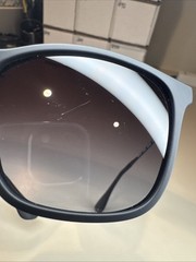 Ray Ban Chris Sunglasses RB 4187 622/8G 5418 145 Rubber Black Gradient Gray #98