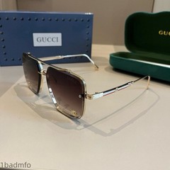 Gucci 17482 Classic Metal Square Sunglasses Aviator Fashion Sunglasses
