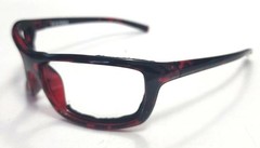 Wiley X H-D Pipes EN166S NO Lenses Black Red Wrap Foam Sunglasses Frame