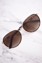 Michael Kors Empire MK1128J 101413 Sunglasses Women’s Gold/Brown Gradient 58mm
