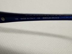 Emilio Pucci EP2633R Eyeglasses 51-16-135 Blue Purple Made In Italy Frames Only