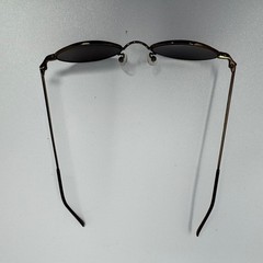 Chelsea Morgan CM001 Brown Oval Sunglasses 47-20-135mm Vintage Style Eyewear