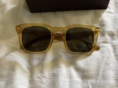 Tom Ford Men’s Dax 50 mm Light Crystal Yellow Sunglasses FT0751-39N-50 NWT RARE!