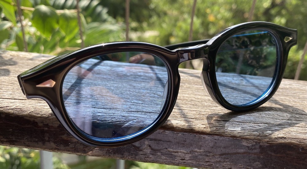 New Blue Polarized Sunglasses Men’s Black Glasses Johnny Depp Blue Sunglasses