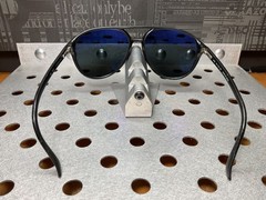 VTG RARE Maui Jim Aviator MJ193-2M Matte Black Japan Polarized Sunglasses 140mm